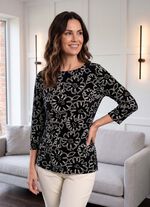 Shirt mit 3/4 langen &Auml;rmeln 